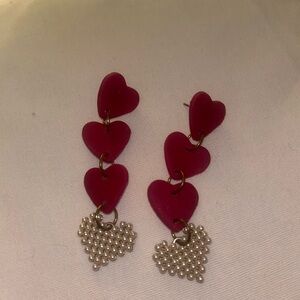 Cute heart earrings